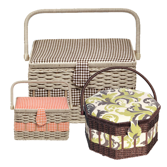 Sewing Basket & Storage Boxes